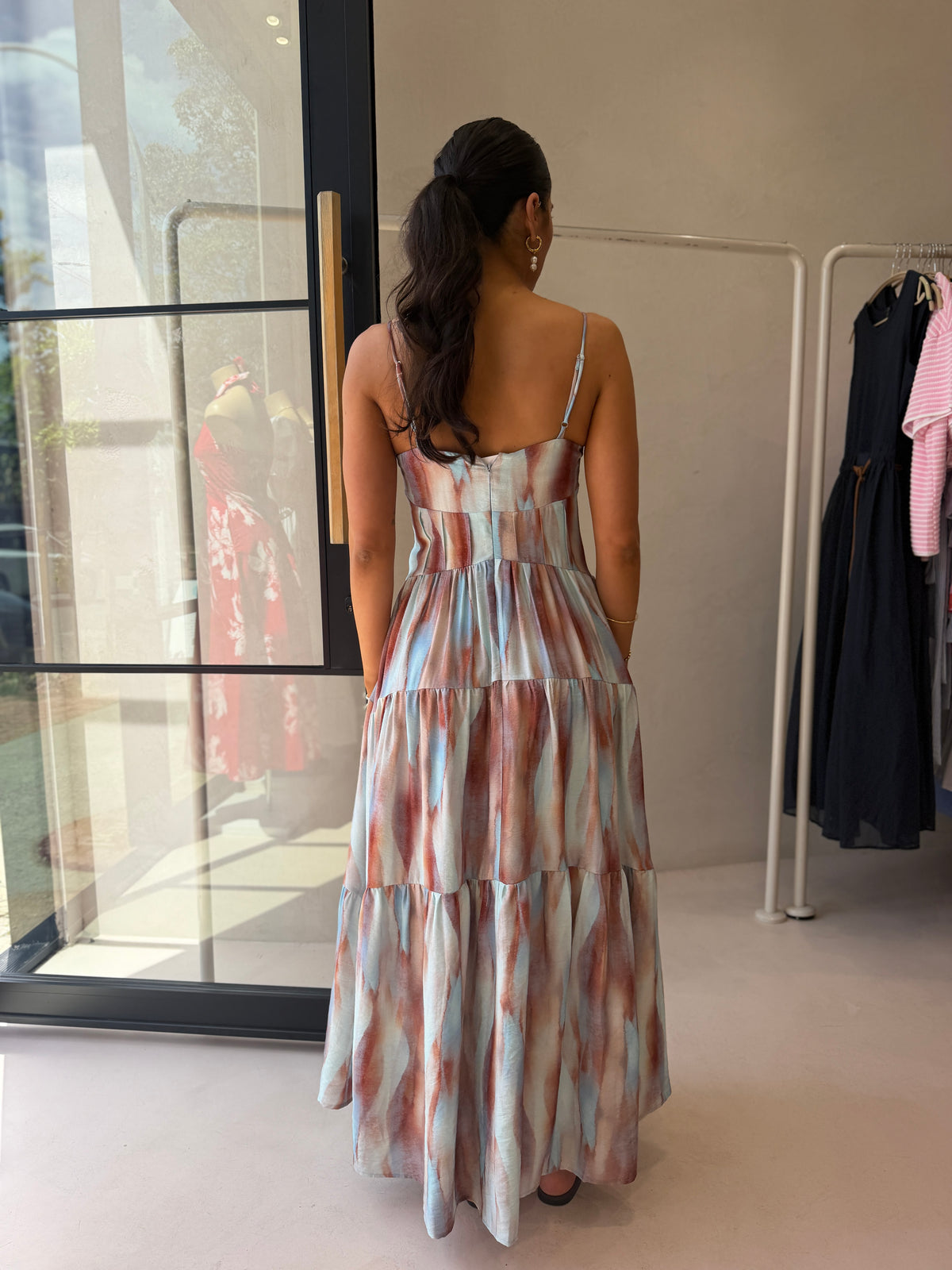 LILO MAXI DRESS- COASTAL SWIRL