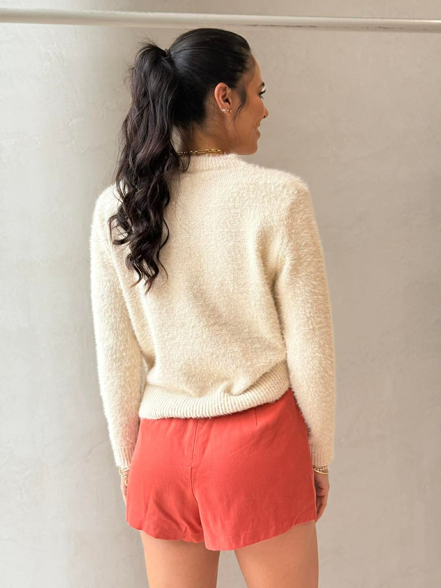LUCY LUXE KNIT- CREAM