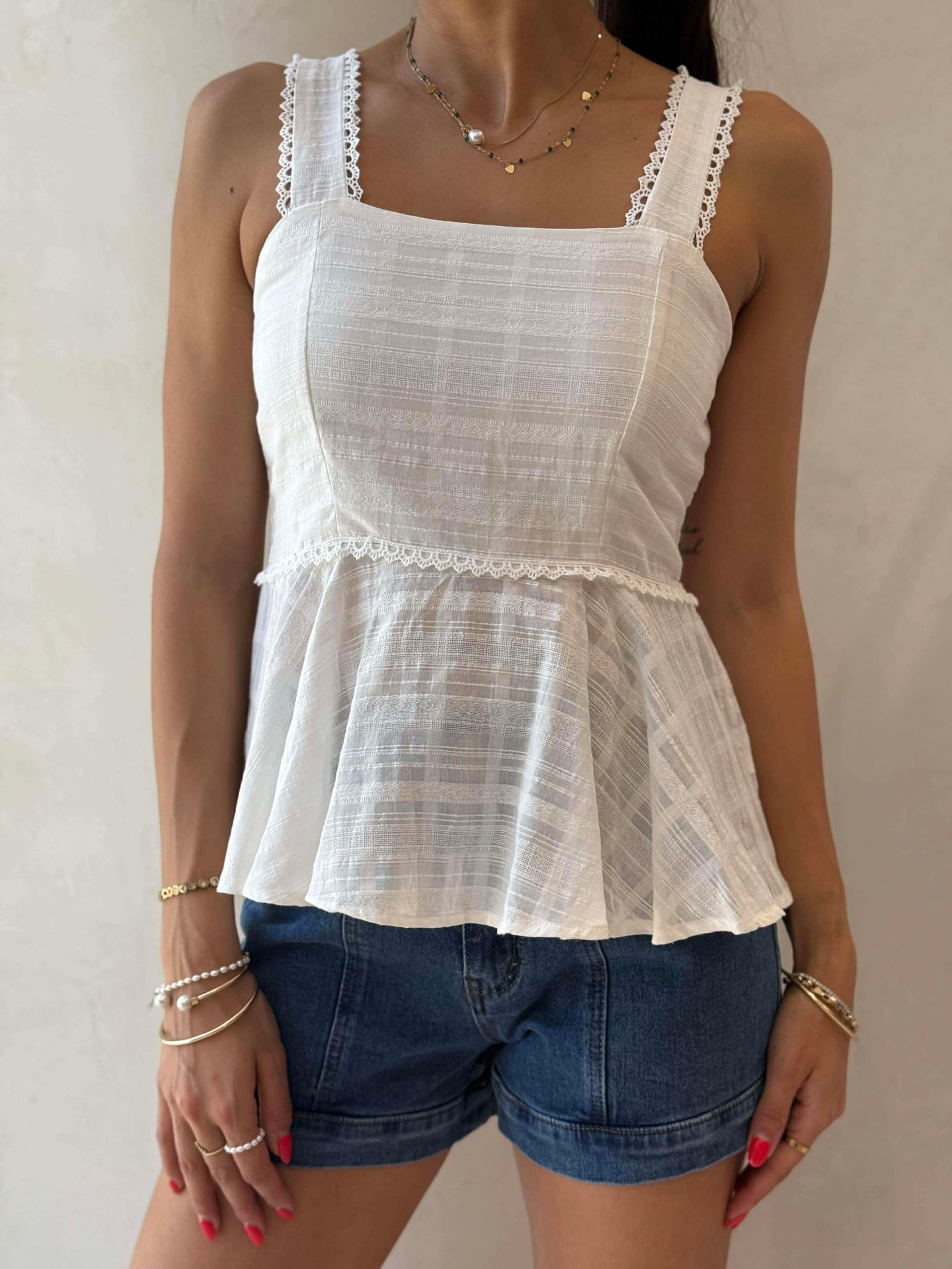 JENNA TOP- WHITE