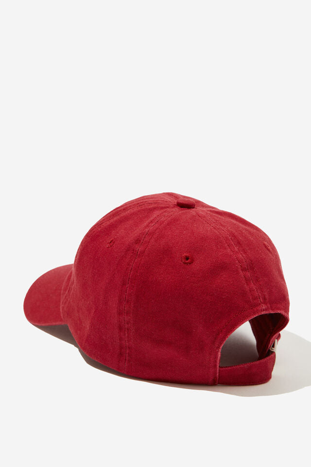 PIP EVERYDAY CAP- DEEP RED/ECRU STITCH
