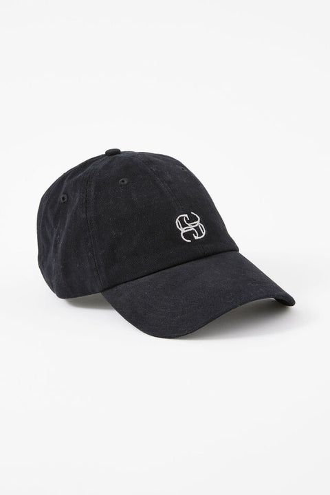 PIP EVERYDAY CAP- BLACK/ECRU STITCH