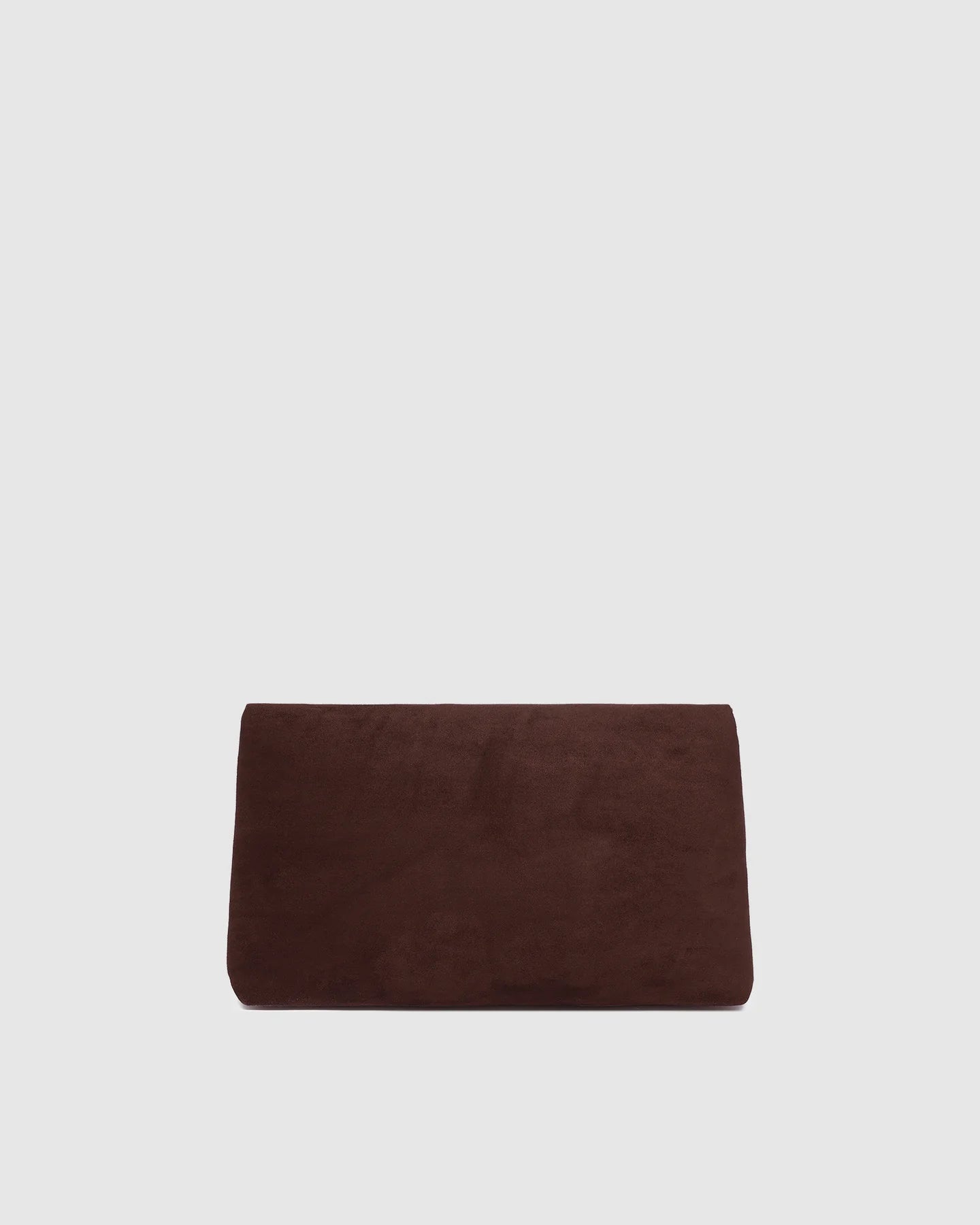 LUKA SUEDETTE CLUTCH CHOCOLATE