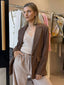 PERRY LINEN JACKET - CHOCOLATE