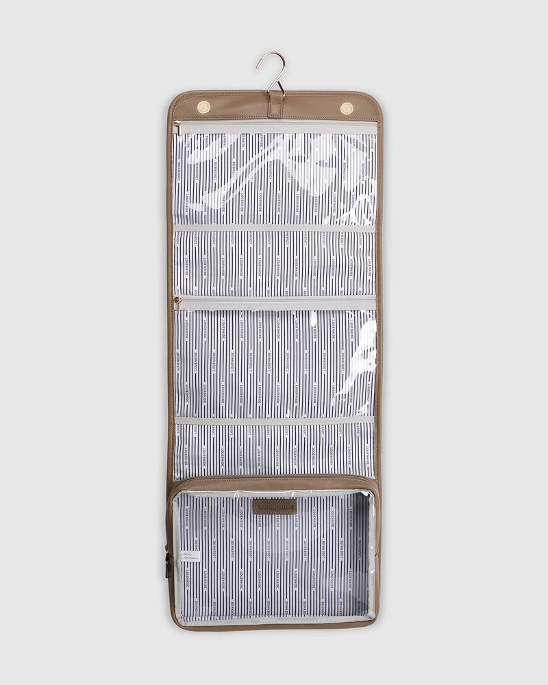 Cleo Cosmetic Case - Taupe