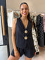 BLACK SHELL VEST SET