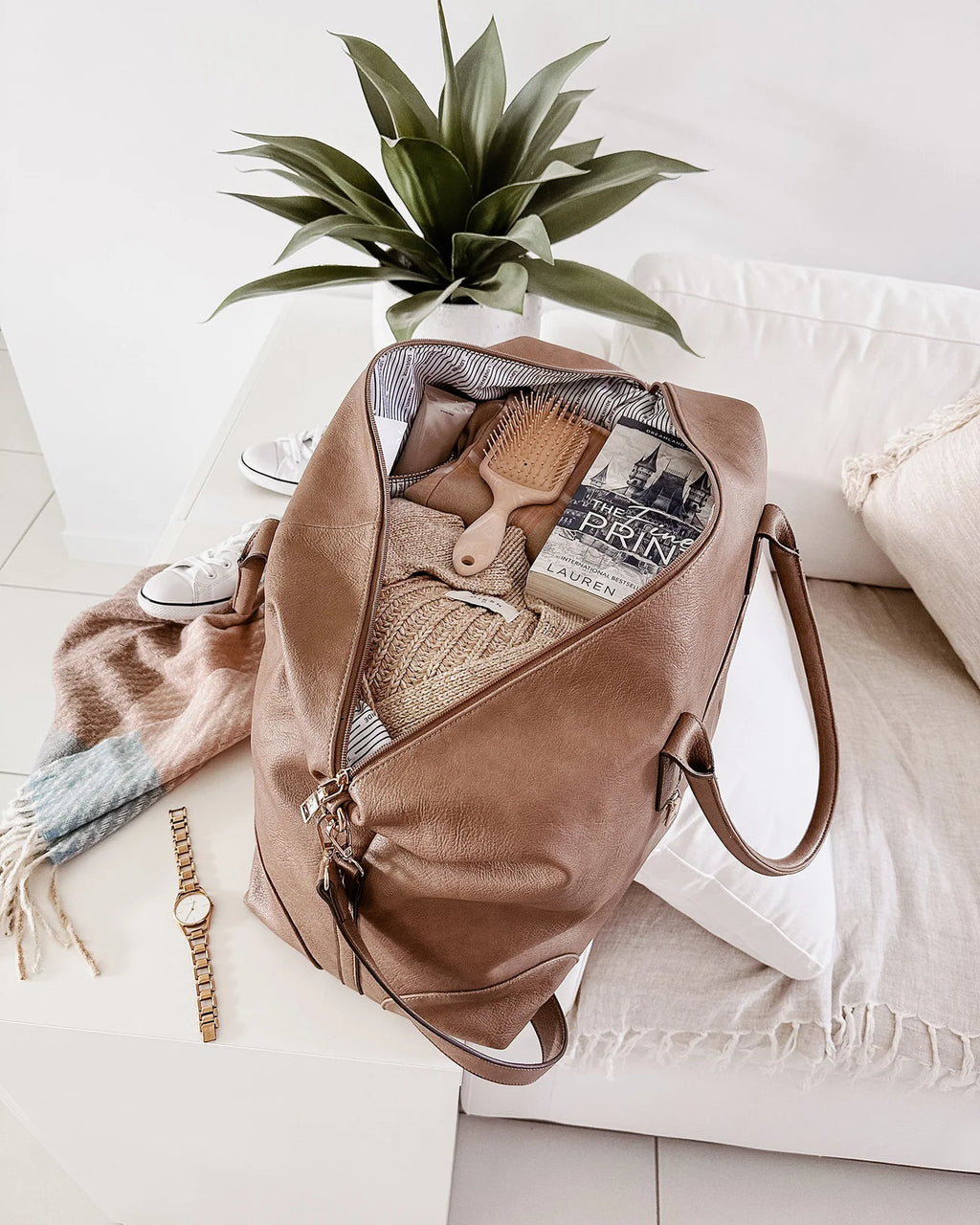 Alexis Weekender Travel Bag - Frappe