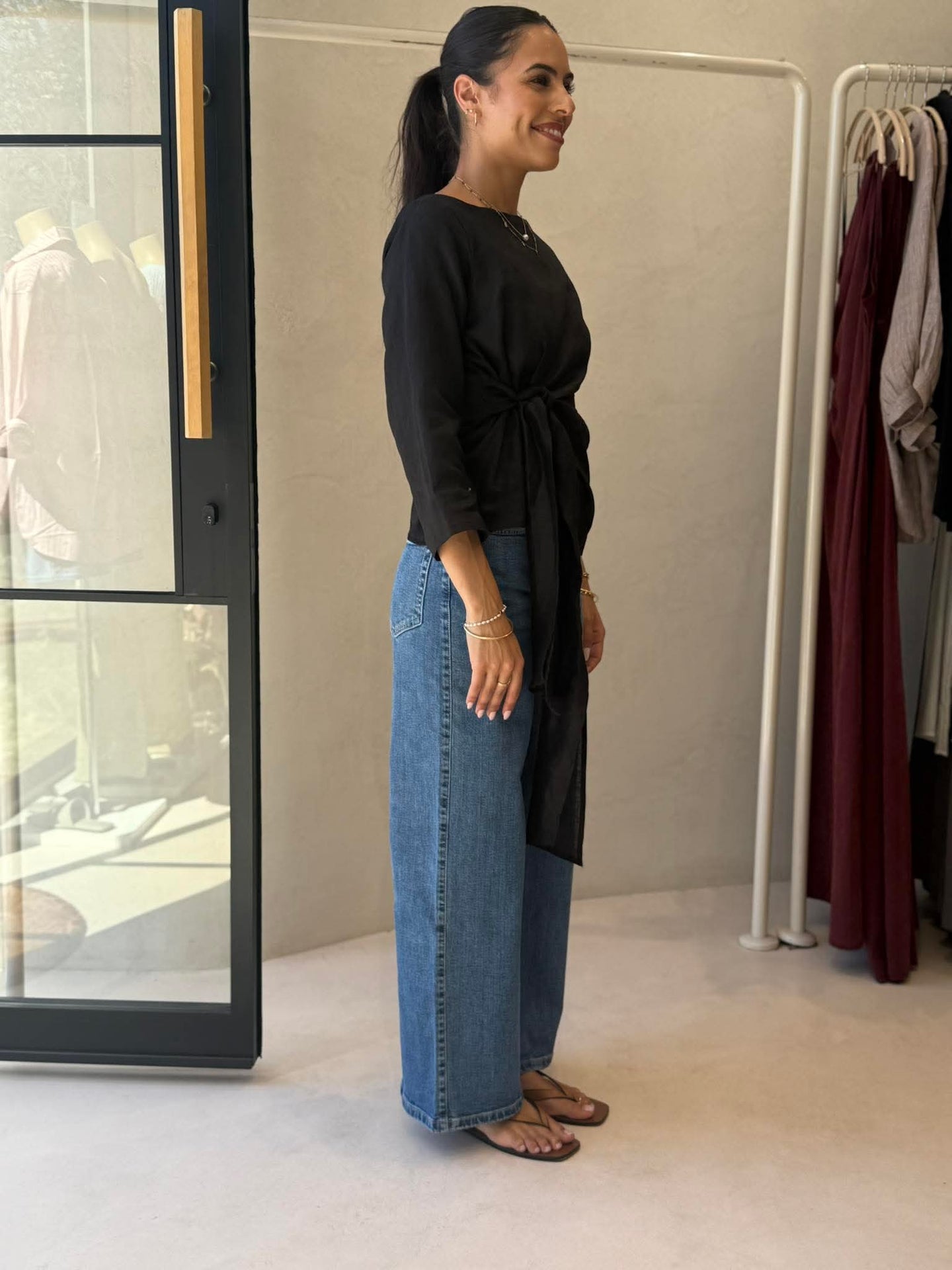 MAE LINEN TOP