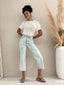 CHARLIE HIGH RISE WIDE LEG JEAN - BLEACH BLUE