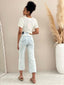 CHARLIE HIGH RISE WIDE LEG JEAN - BLEACH BLUE