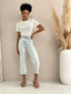 CHARLIE HIGH RISE WIDE LEG JEAN - BLEACH BLUE