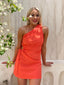JARRAH MINI DRESS - CORAL
