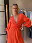 MIRAMAR TWIST MAXI DRESS - CORAL