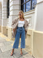 CHARLIE HIGH RISE WIDE LEG - HERITAGE BLUE