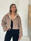 OLIVIA BOMBER - BEIGE