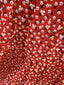 MANGO MINI DRESS - Red / Black Ditsy Floral