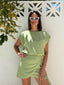 A TANZI SKIRT - OLIVE
