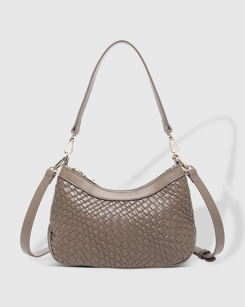 Lucia Shoulder Bag - Chocolate Woven
