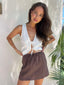 CANTERBURY SKIRT - CHOCOLATE