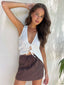 CANTERBURY SKIRT - CHOCOLATE