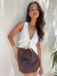 CANTERBURY SKIRT - CHOCOLATE