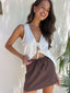 CANTERBURY SKIRT - CHOCOLATE