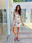 DIDI LINEN DRESS - TANNED FLORAL