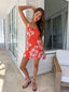 DIDI LINEN DRESS - CORAL FLORAL
