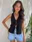 JACKIE VEST - BLACK