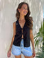 JACKIE VEST - BLACK