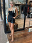 BILLY FAUX LEATHER SHORT - BLACK