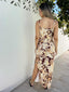 CALLISTA MAXI DRESS - BURGUNDY FLORAL