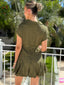FLEETWOOD MINI DRESS - KHAKI