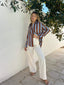 SABINE WIDE LEG PANT - CREAM