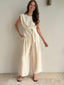 GLORIA CROSSOVER TOP - CREAM