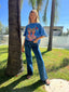 MERMAID LA SIRENE OVERSIZED TEE - BLUE