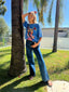 MERMAID LA SIRENE OVERSIZED TEE - BLUE