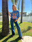 MERMAID LA SIRENE OVERSIZED TEE - BLUE