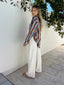 SABINE WIDE LEG PANT - CREAM