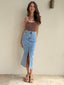 BECCA MAXI SKIRT - LIGHT BLUE
