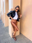 UDAYA PLEATHER JACKET