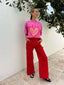 THE FIERY OVERSIZED TEE - PINK