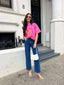 THE FIERY OVERSIZED TEE - PINK
