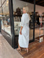 MELANIE WRAP DRESS - WHITE