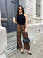 NOIR PANT-LEOPARD