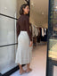 ANNIKA SKIRT-BEIGE