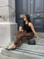 NOIR PANT-LEOPARD