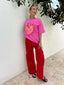 THE FIERY OVERSIZED TEE - PINK