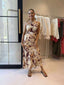 JARRAH DRESS - BURGUNDY FLORAL