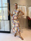 JARRAH DRESS - ABSTRACT FLORAL
