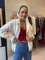 CHESTER SUEDE JACKET - CREAM